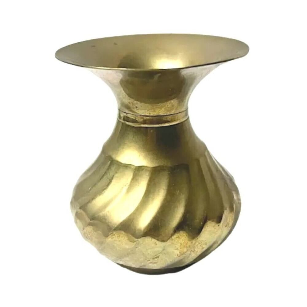 Handcrafted Flower Pot Vase Brass Christmas Housewarming Collectibles India